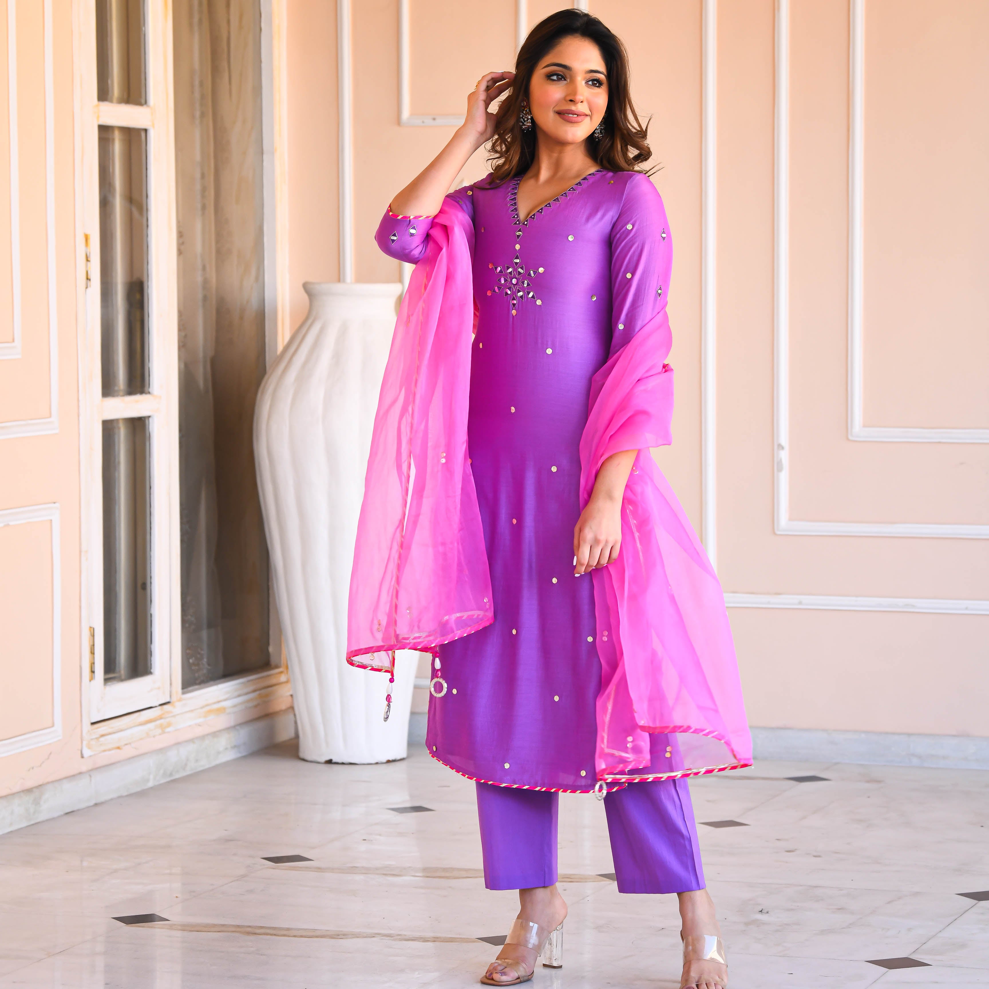 This wedding season look gorgeous in our Grapevine halter suit set! Crafted  with beautiful chikankari floral embroidery and anarkali cut�... | Instagram